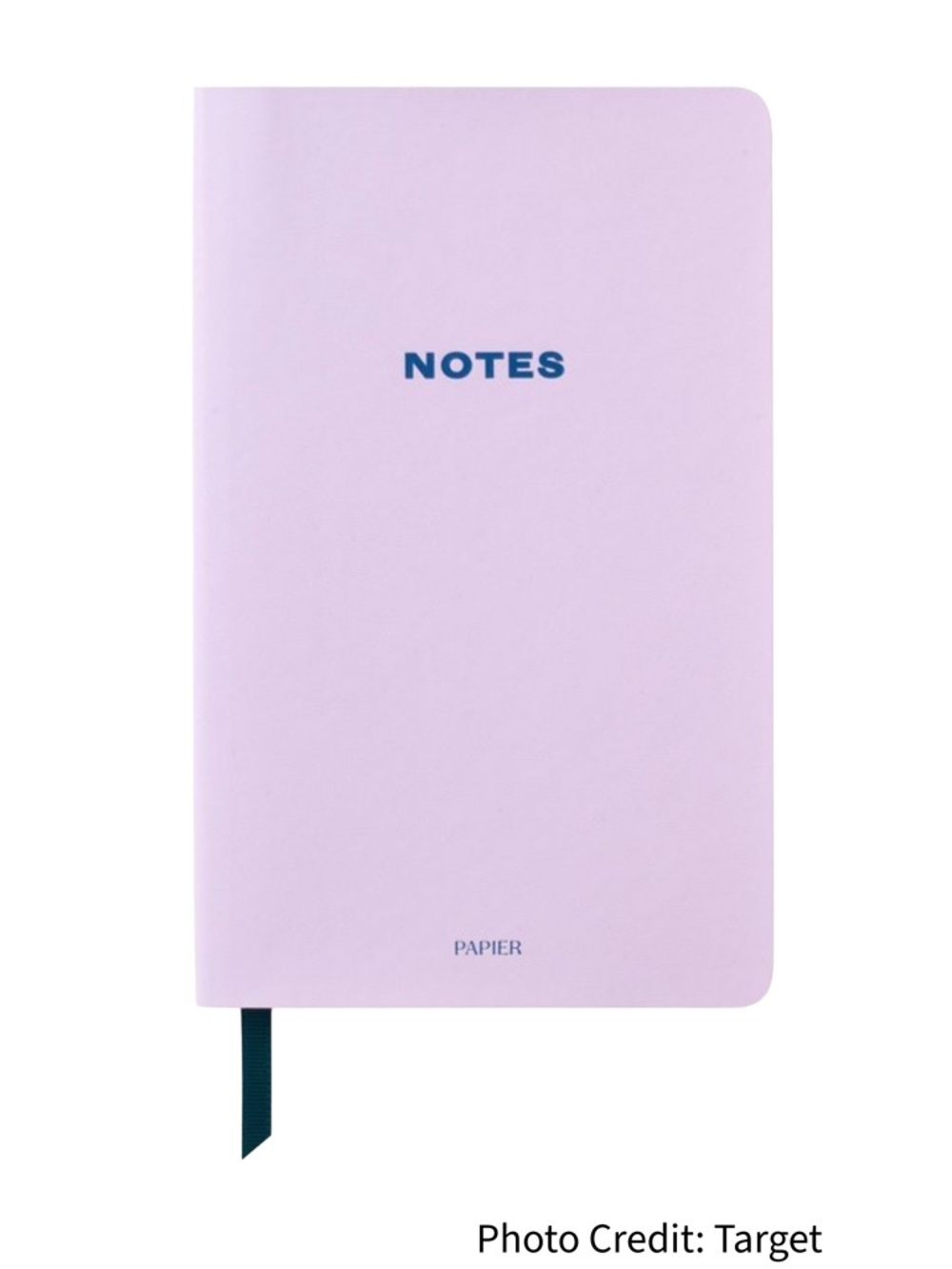 Papier for Target Lined Notebook NOTES Lilac Faux Leather NEW